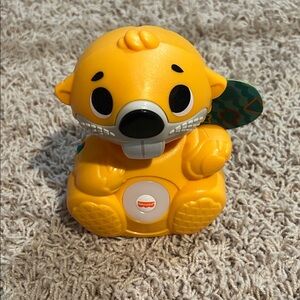 Fisher-Price Beaver Linkimal- Yellow and Green Animal Toy
